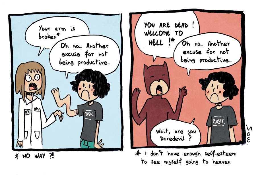 productive and tend to think that anyone can create better stuff