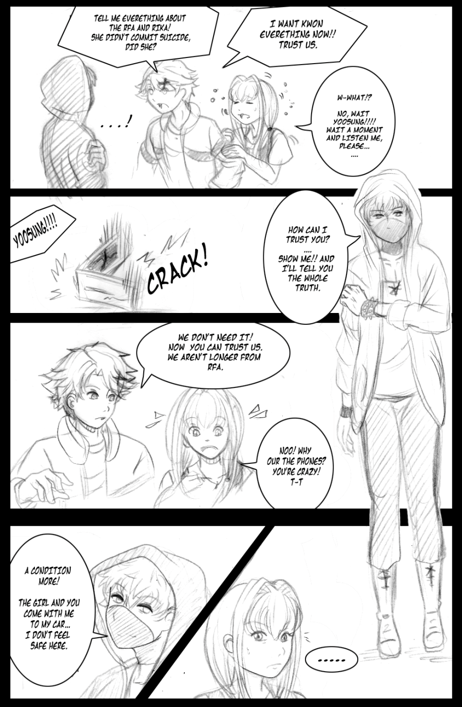 Mystic Messenger Comics Yoosung Bad Ending 2 Tapas