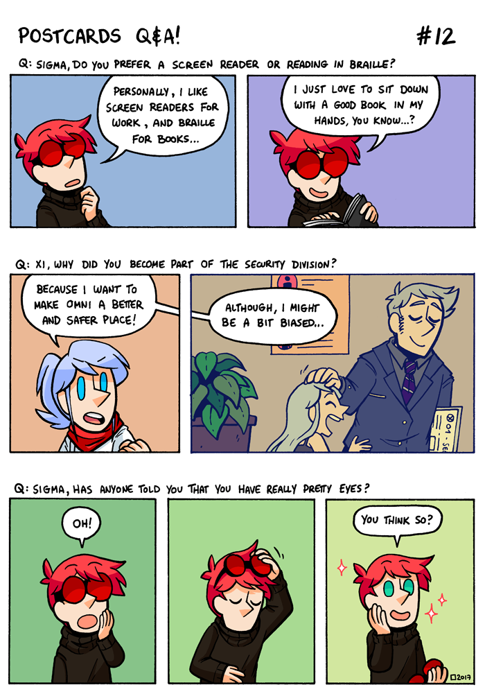 Read Postcards in Braille Q&A 12 Tapas Comics