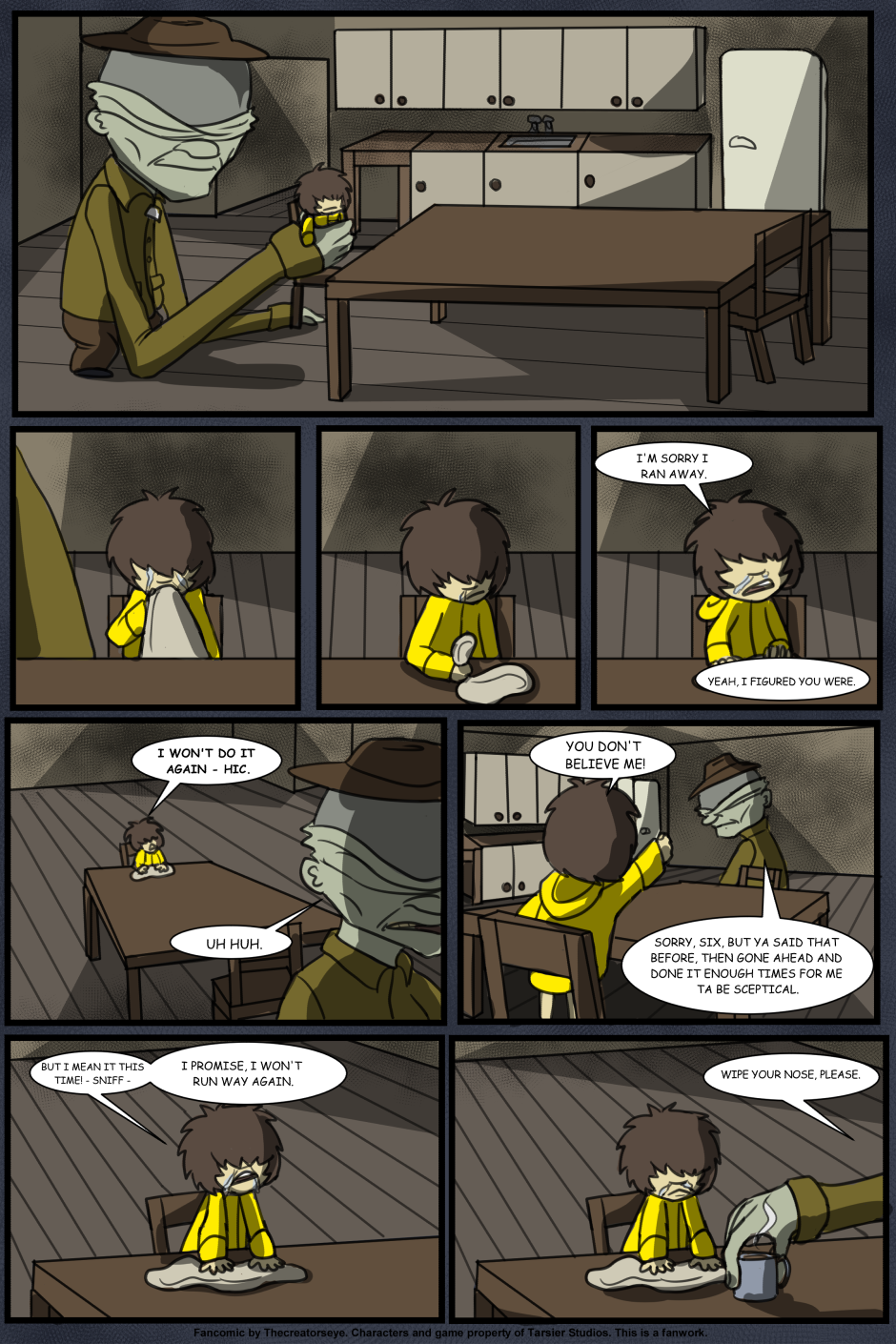 With Eyes Unclouded A little Nightmares comic The
