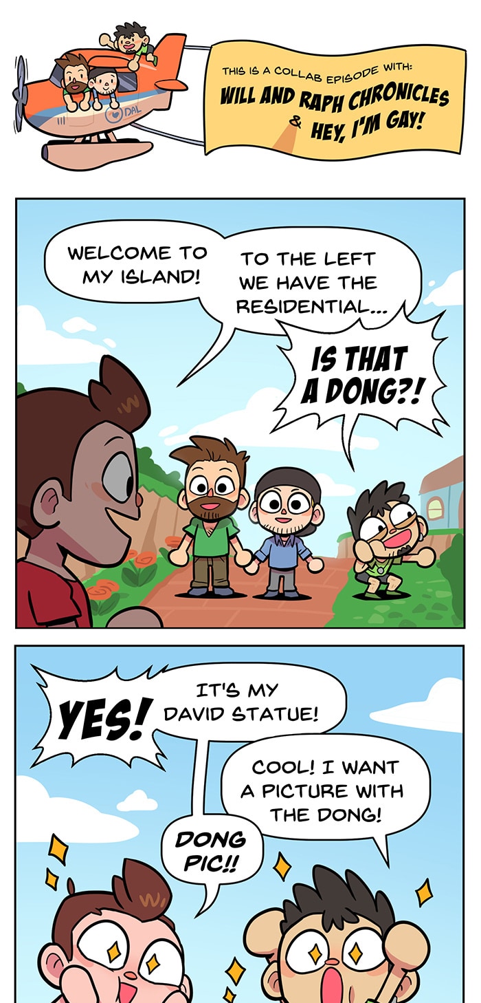 Read Simon the Gamer :: Collab - Showing off our islands | Tapas Comics
