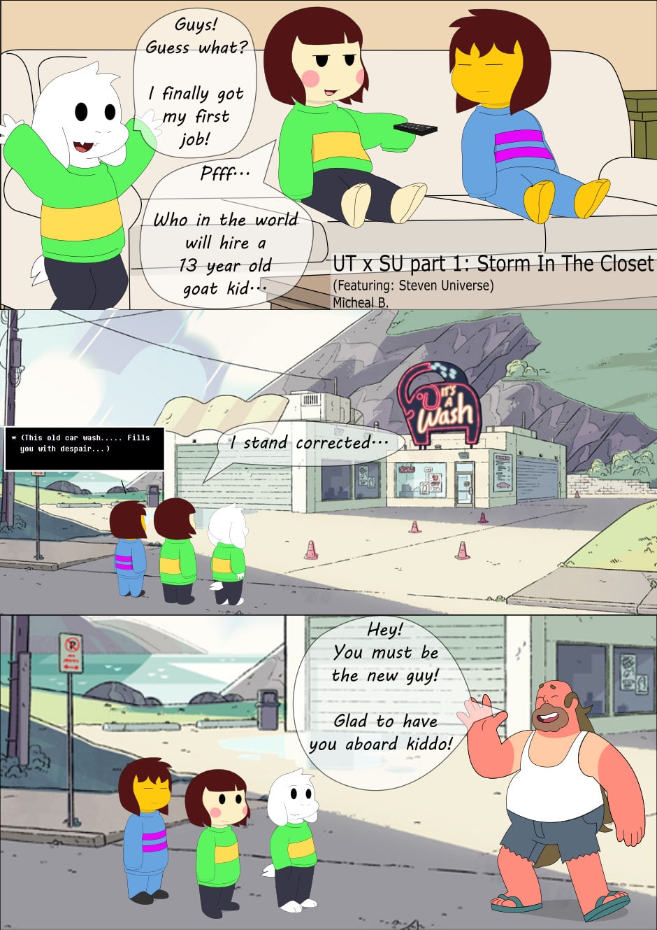 Undertale Chara Saves The Day Storm In The Closet Undertale Steven Universe Crossover Part 1 Tapas