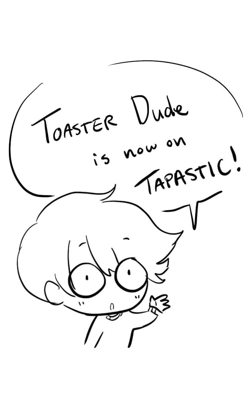 Read Sunny Side Skies Announcement Toaster Dude Tapas Comics