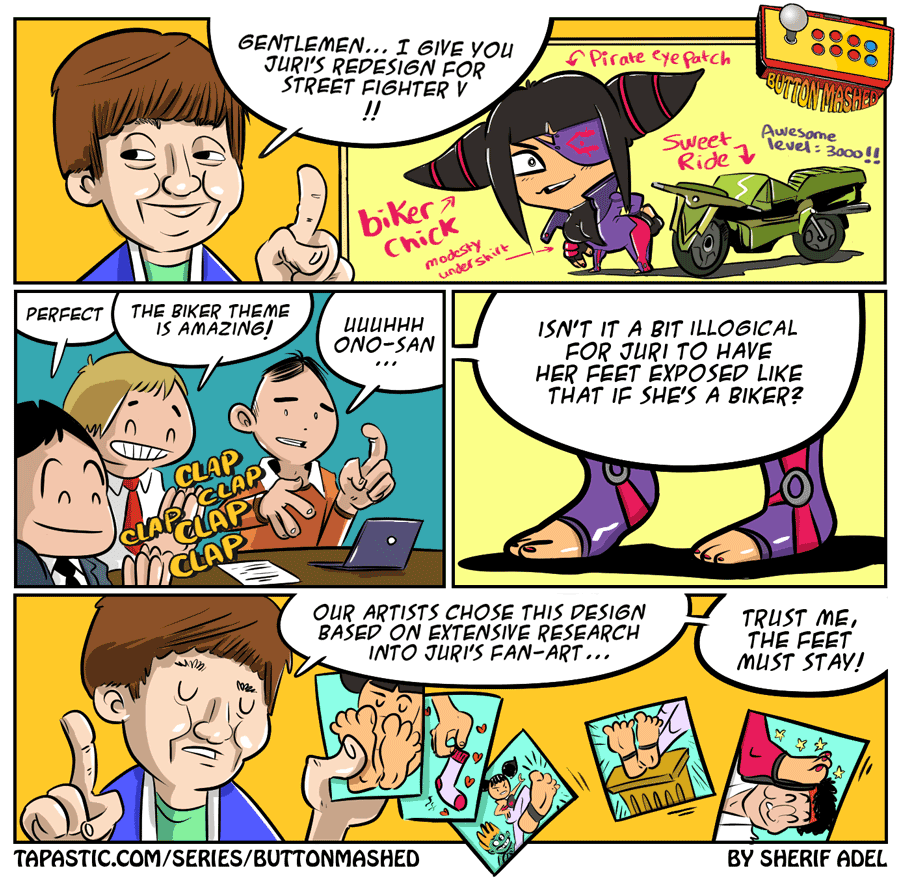 Read Buttonmashed Juri S Feet Feat Tapas Comics