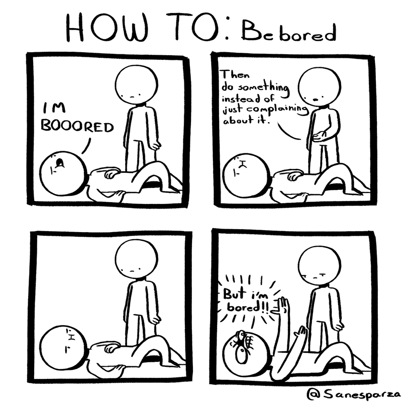 How to Comics HOW TO Be bored Tapas