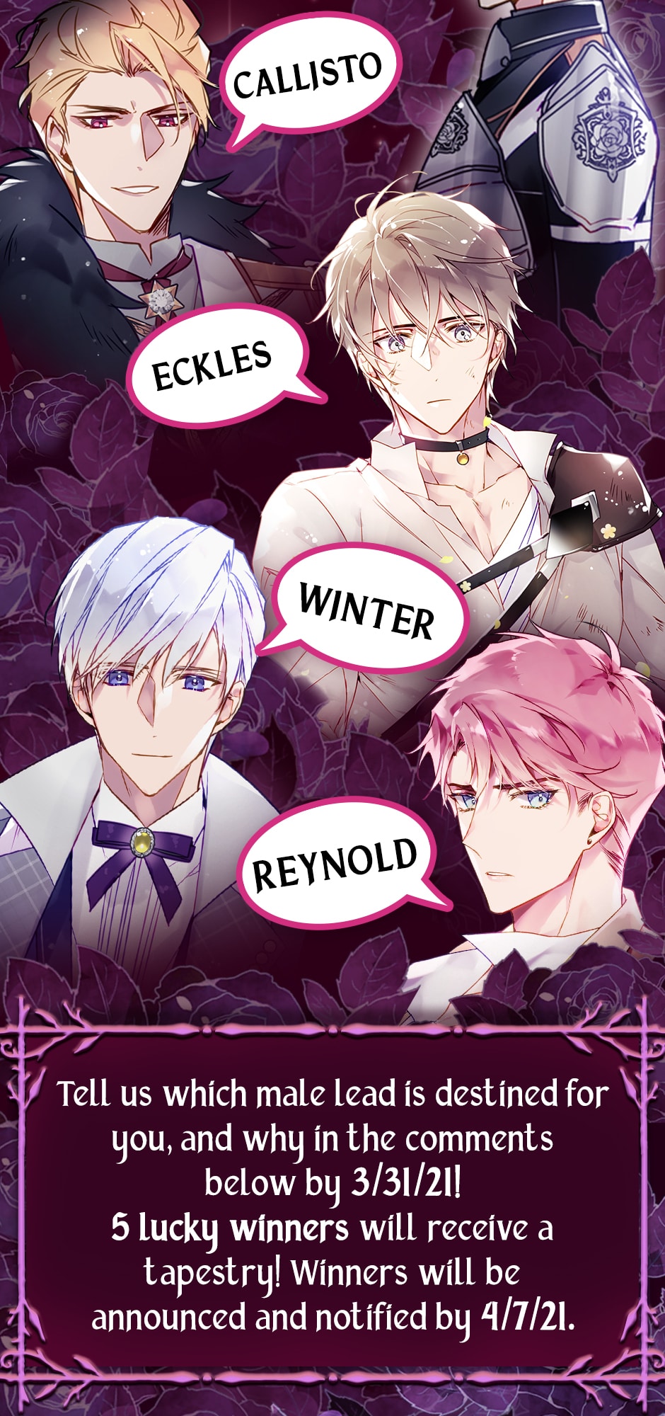 Villains Are Destined To Die Characters Read Villains Are Destined to Die :: Merch Giveaway | Tapas Comics