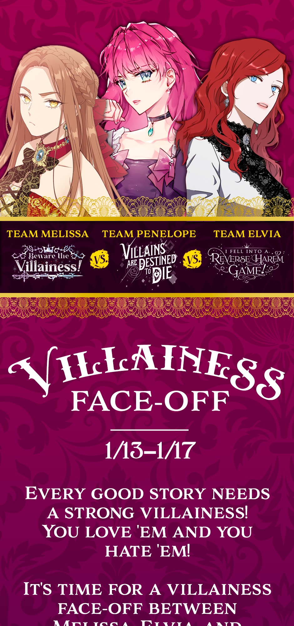 Villains Are Destined To Die